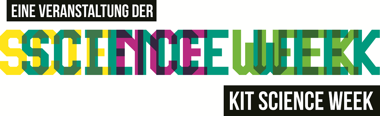 Schriftzug der KIT Science Week Veranstaltung.