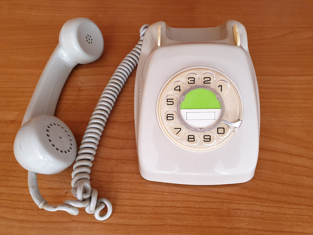 Telefon mit Wählscheibe